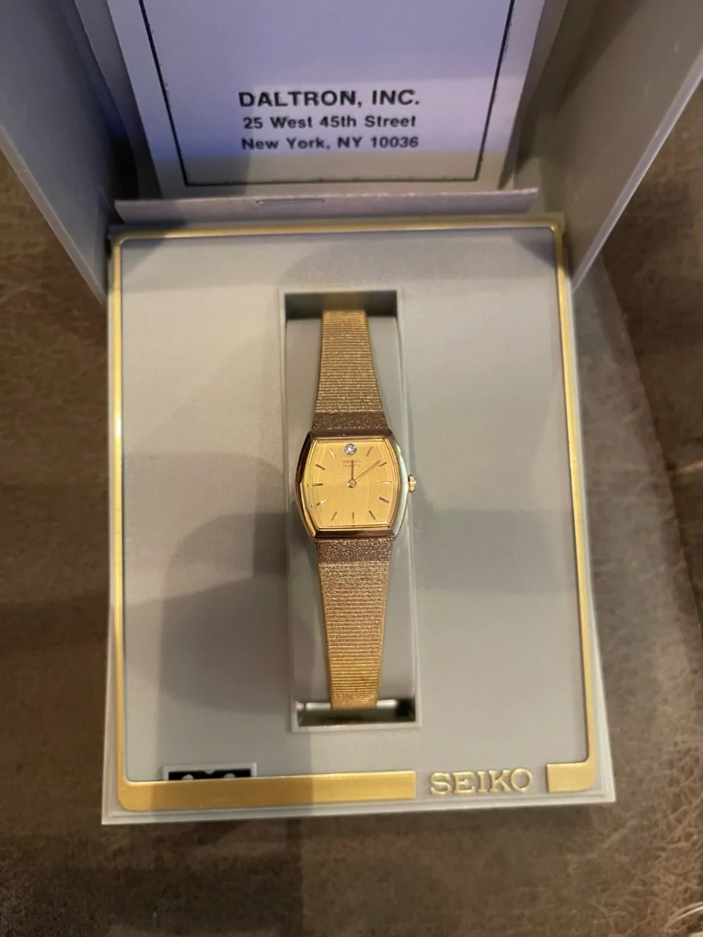 Seiko Gold Tone Slim Bracelet Watch - Picture 3 of 6
